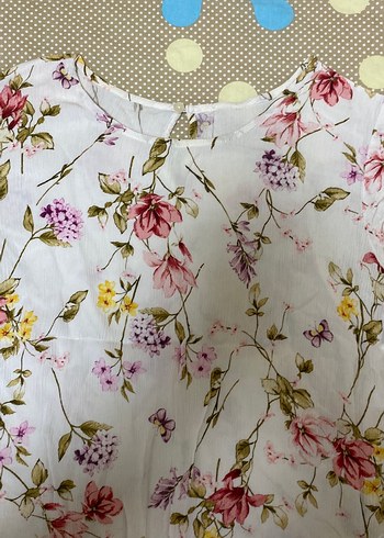 Çiçek Desenli Dantel Detaylı Hamile Bluzu - Görsel 3