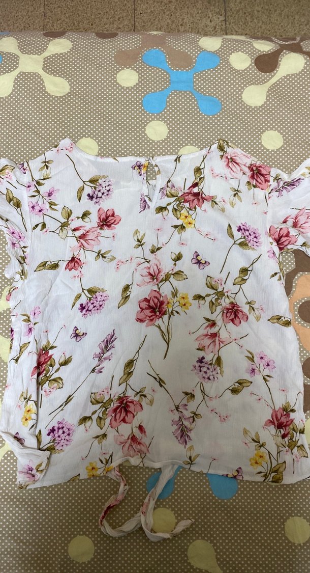 Çiçek Desenli Dantel Detaylı Hamile Bluzu - Görsel 4