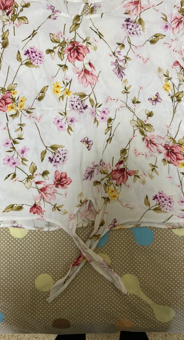 Çiçek Desenli Dantel Detaylı Hamile Bluzu - Görsel 2