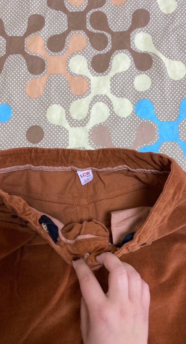 Düğmeli Kahverengi Midi Kadın Etek - Görsel 3