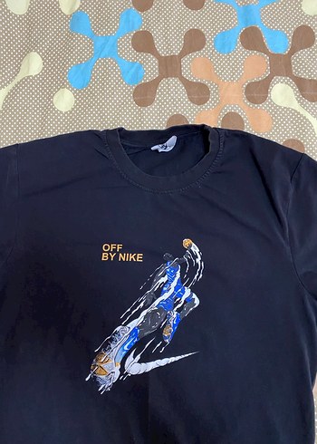 Nike Erkek Mavi Baskılı Kısa Kollu Tişört - Görsel 2