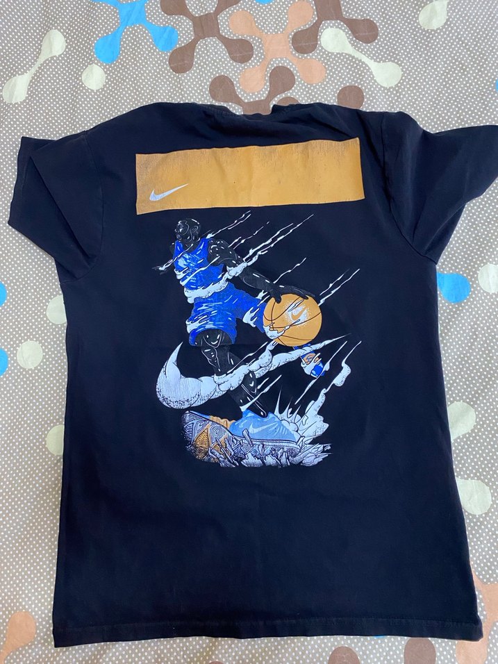 Nike Erkek Mavi Baskılı Kısa Kollu Tişört - Görsel 3
