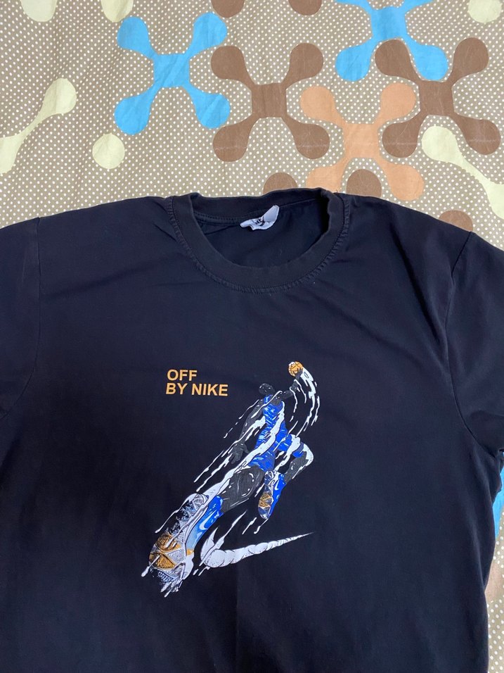 Nike Erkek Mavi Baskılı Kısa Kollu Tişört - Görsel 2