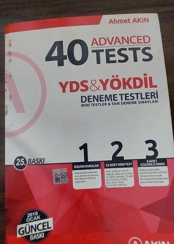 YDS & YÖKDİL 40 Advanced Deneme Testi Kitabı