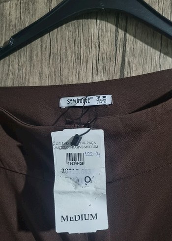 Diğer Kahverengi Kadın İspanyol Paça Kumaş Pantolon