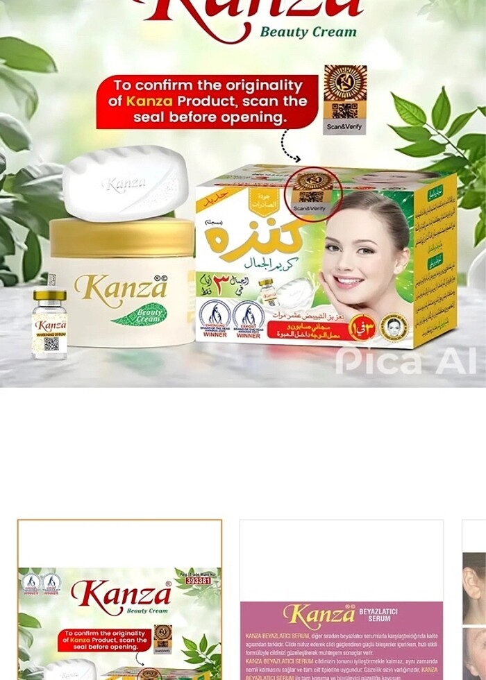 Kanza beyazlatıcı krem - Görsel 3