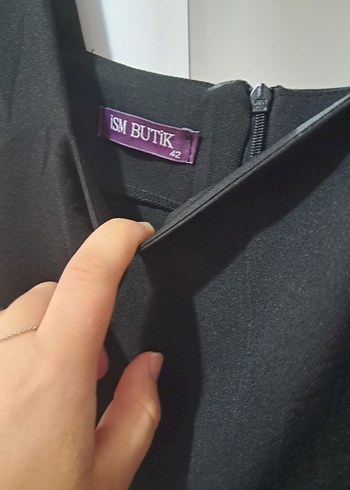 xl Beden Siyah kare yaka kalın askılı midi elbise
