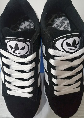 36 Beden Adidas Campüs Siyah Beyaz Kadın Spor Ayakkabı
