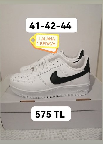 Nike Beyaz Erkek 1 ALANA 1 BEDAVA