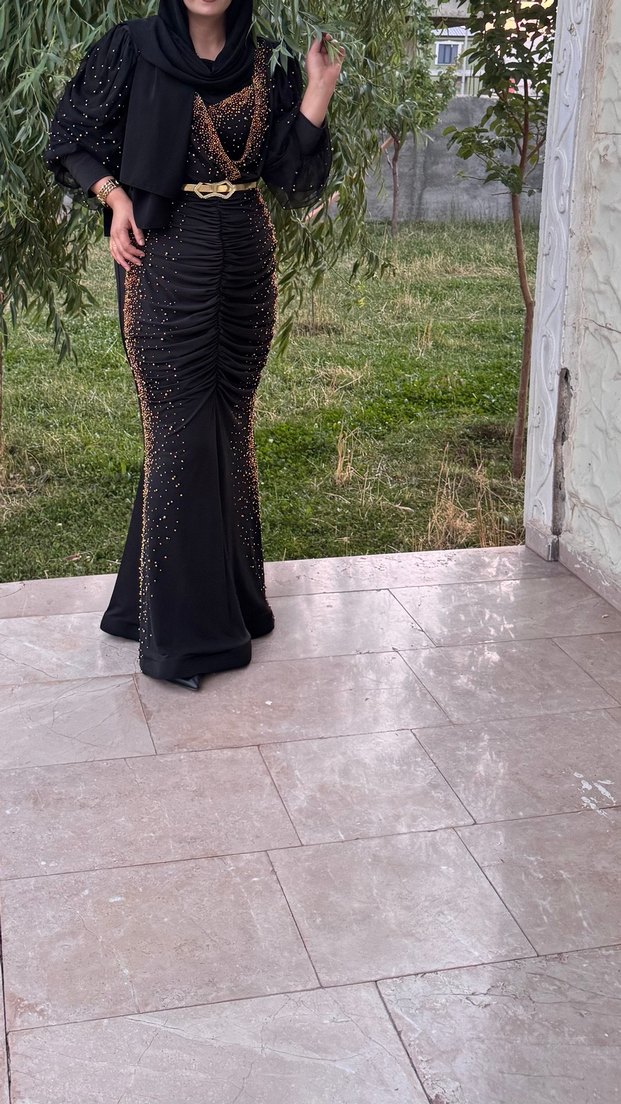 Tesettür balık model abiye - Görsel 2