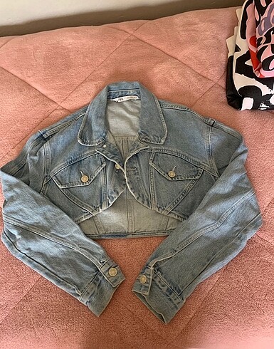 Crop ceket