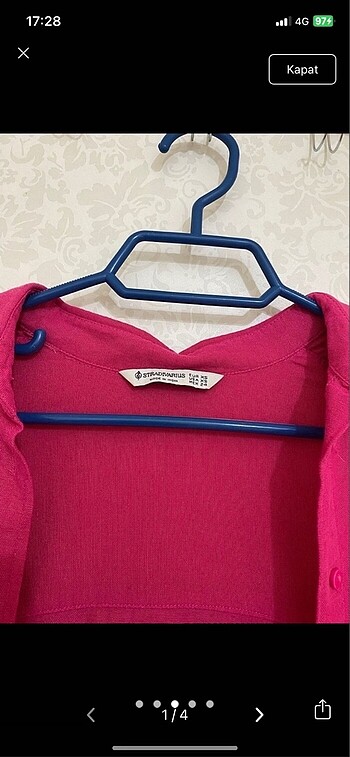 xs Beden Stradivarius keten gömlek