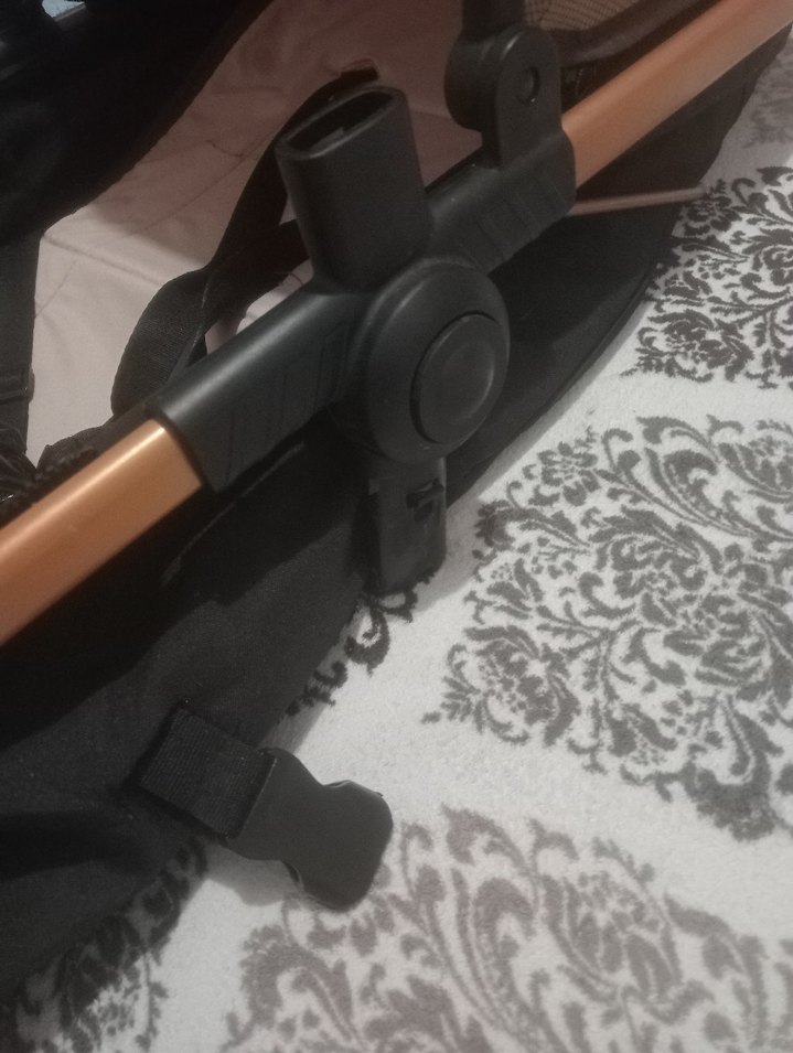 Bej ve gri bebek arabası - Görsel 3