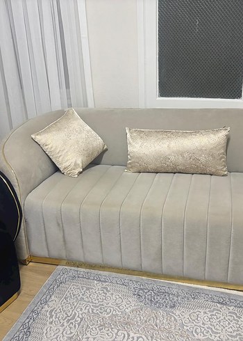 Desenli Siyah Modern Koltuk Takımı - Görsel 3