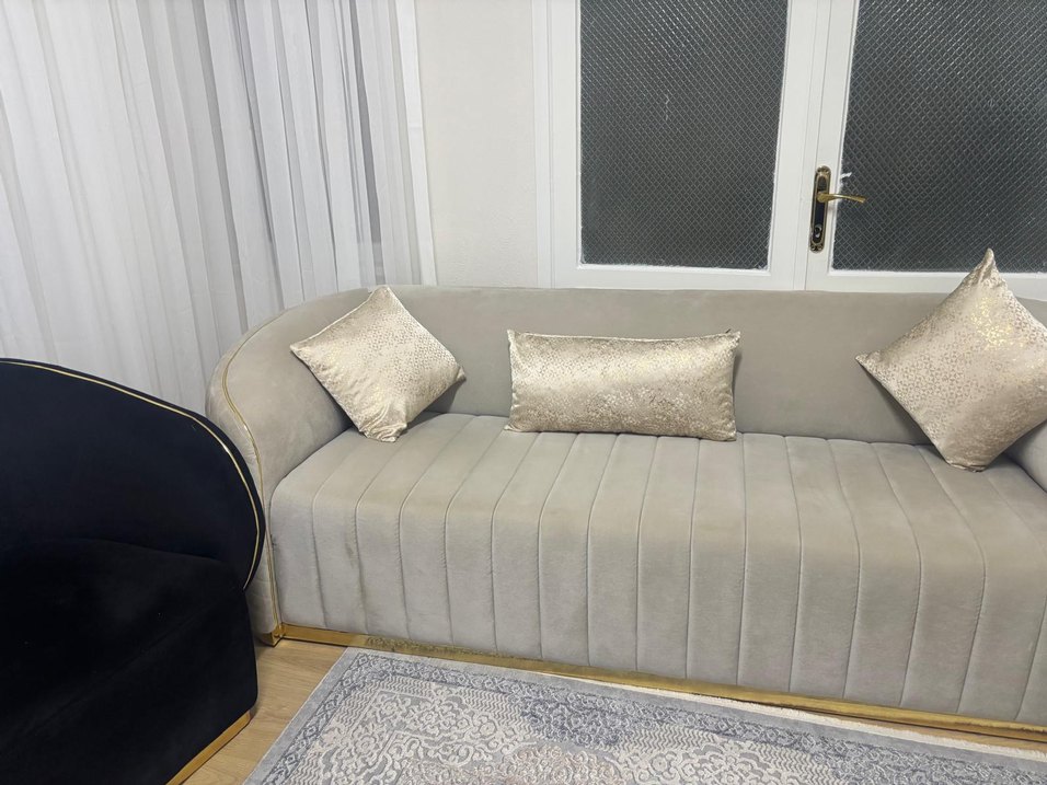 Desenli Siyah Modern Koltuk Takımı - Görsel 2