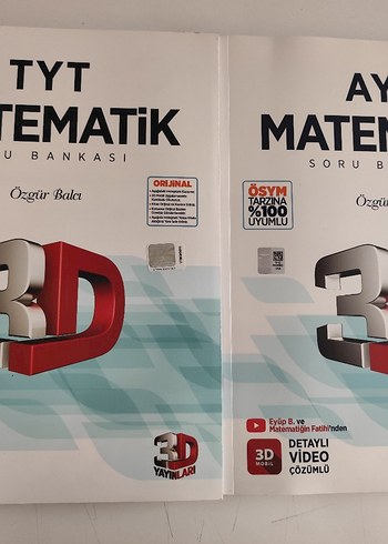 3D yayınları tyt ayt mat soru bankası seti
