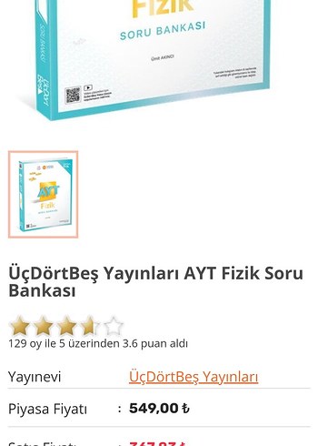 Beden AYT Fizik Soru Bankası Ümit Akıncı