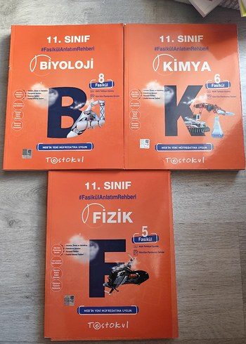 11. Sınıf Biyoloji, Kimya ve Fizik Fasikülleri