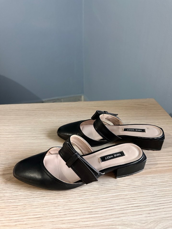 Kadın Siyah Tokalı Blok Topuk Terlik - Görsel 4