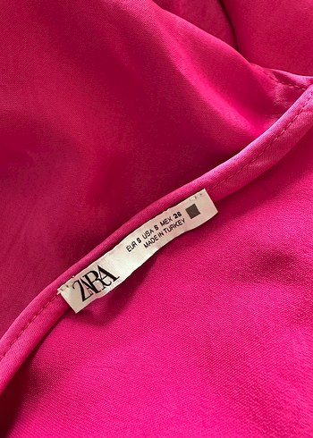 Pembe Drapeli Uzun Kadın Elbise - Görsel 2