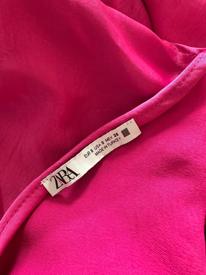 Pembe Drapeli Uzun Kadın Elbise - Görsel 2