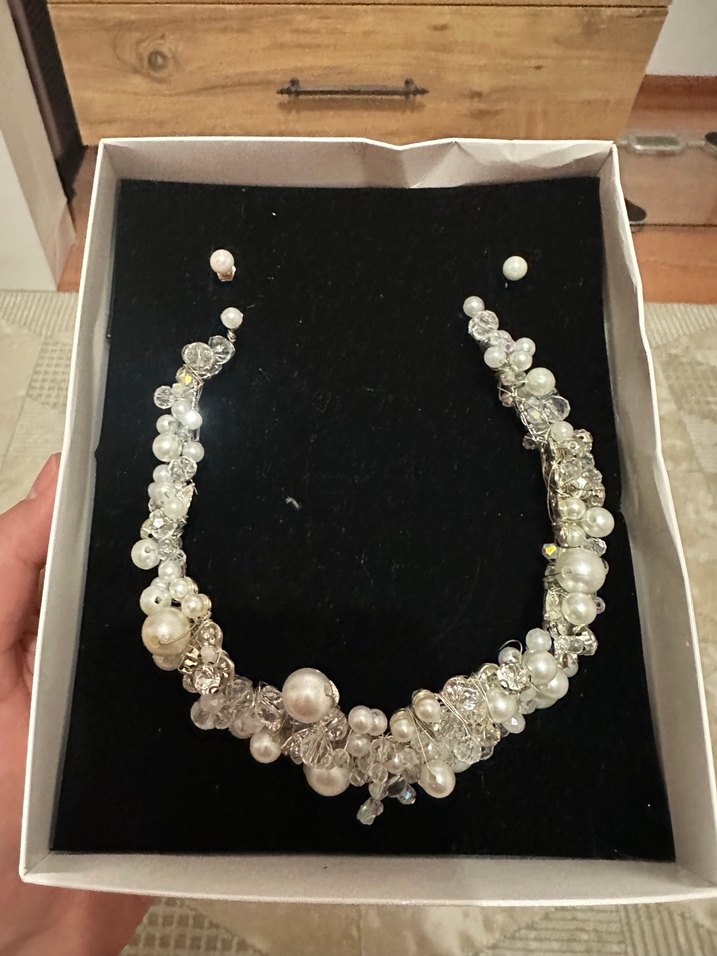 Ürün SIFIR Beyaz Boncuklu Kadın Saç Aksesuarı - Görsel 5