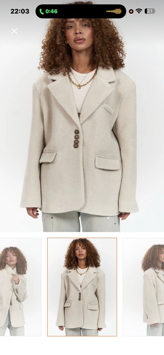 MAİ XS-S BEDEN ÇOK İYİ DURUMDA Kadın Midi Kesim Düğmeli Yün - Görsel 2