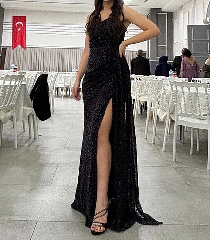 Siyah abiye elbise