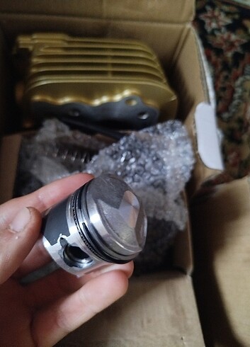 Cg 50 cc kit karbüratör üst kapak siboplar silindir gold  - Görsel 3