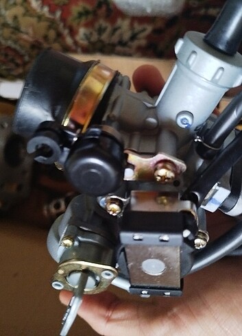 Cg 50 cc kit karbüratör üst kapak siboplar silindir gold  - Görsel 11