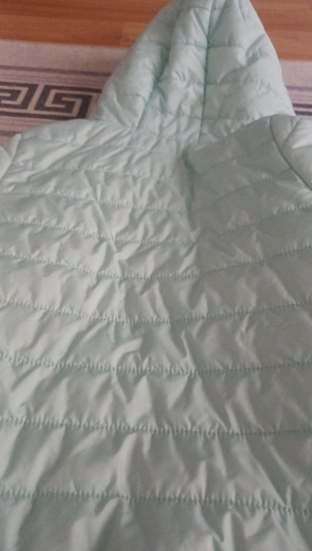 Turkuaz Kapüşonlu unisex Çocuk Mont - Görsel 5