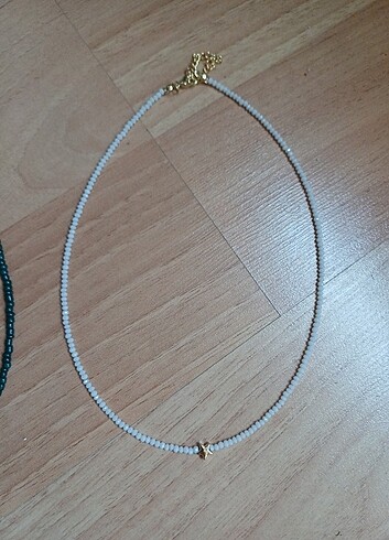 4 adet renkli boncuk kolye  - Görsel 5