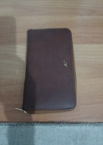 Kahverengi Deri Fermuarlı Kadın Cüzdanı - Görsel 2