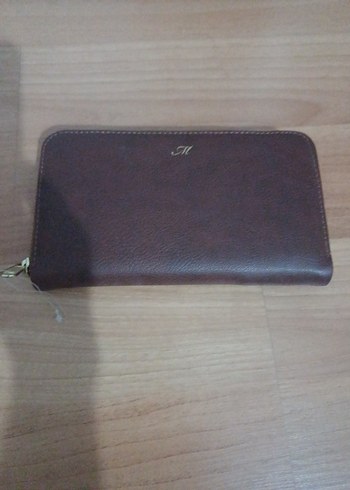 Kahverengi Deri Fermuarlı Kadın Cüzdanı - Görsel 6