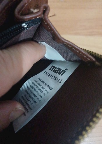 Kahverengi Deri Fermuarlı Kadın Cüzdanı - Görsel 5