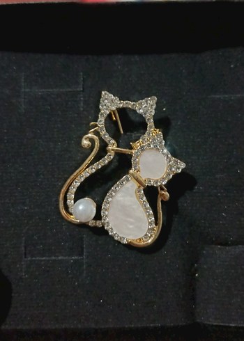 İnci Detaylı Kadın Broş - Görsel 3