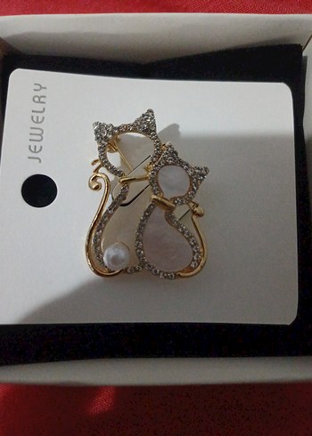 İnci Detaylı Kadın Broş - Görsel 5