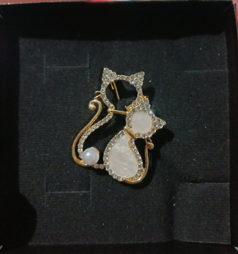 İnci Detaylı Kadın Broş - Görsel 3