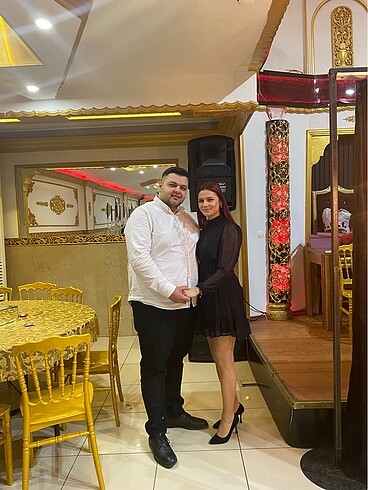 s Beden Lacivet kısa elbise