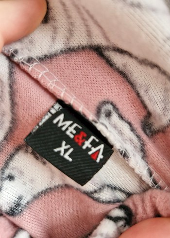 xl Beden pembe Renk Pembe Desenli Polar Pijama Altı