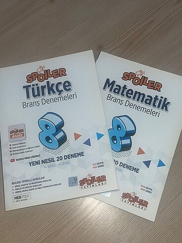 Spoiler türkçe-matamatik 8. Sınıf deneme