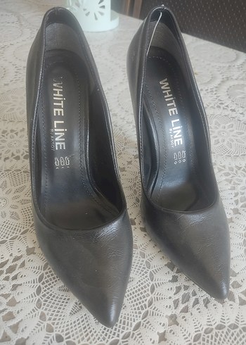 Nine West Siyah Deri Stiletto Topuklu Kadın Ayakkabı