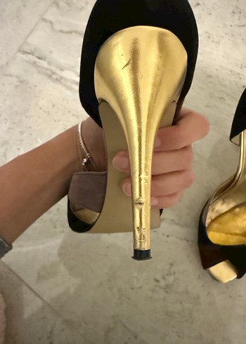 Charles & Keith Kahverengi Süet Topuklu Kadın Ayakkabı - Görsel 6