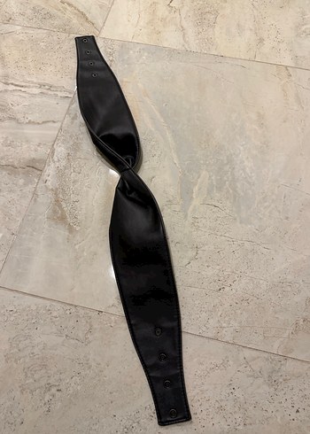 Bershka Gri Deri Çıtçıtlı Kemer - Görsel 5