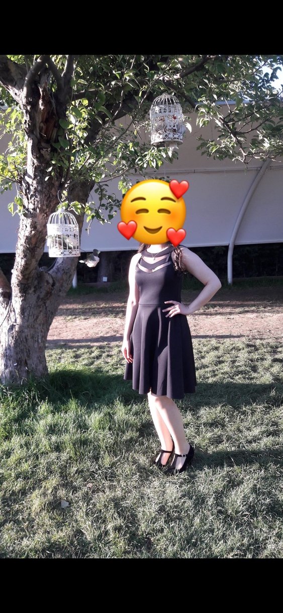 Siyah Halter Yaka Elbise - Görsel 2