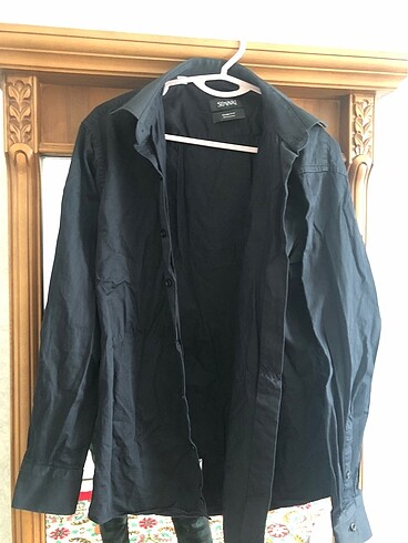 Süvari Siyah gömlek süvari cotton 100%