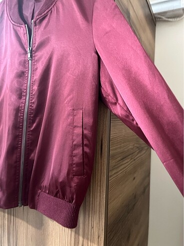 Trendyol & Milla Saten bordo hırka