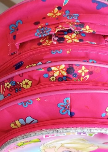 Beden Renkli Pembe Kız Çocuk Okul Çantası Seti