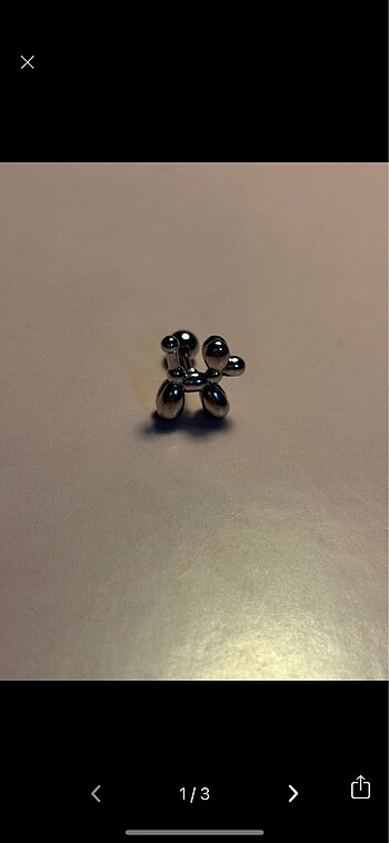 Metal balon köpek tragus piercing