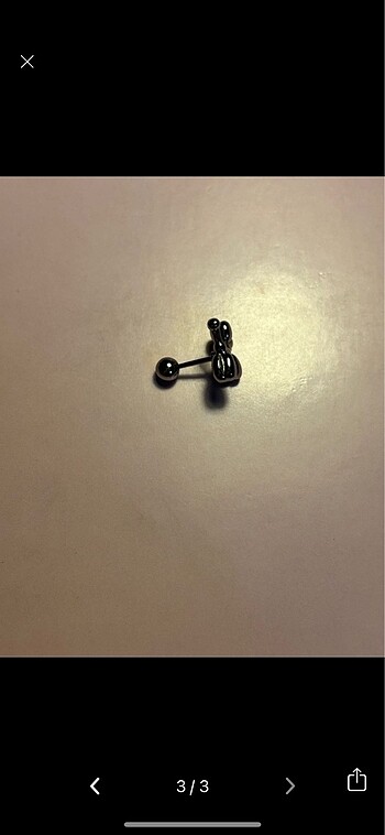  Beden Metal balon köpek tragus piercing